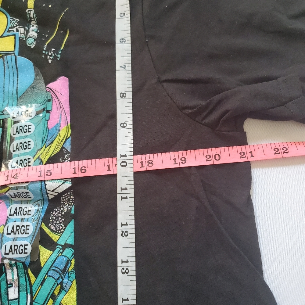 STAR WARS MANDALORIAN Retro Neon Graphic Tee Shirt - Picture 6 of 7